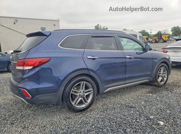 KM8SRDHF2HU237345 2017 HYUNDAI SANTA Blue Trasero derecho
