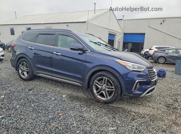 KM8SRDHF2HU237345 2017 HYUNDAI SANTA Blue Delantero derecho
