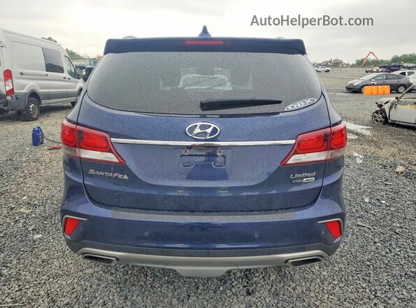 KM8SRDHF2HU237345 2017 HYUNDAI SANTA Blue Vista trasera