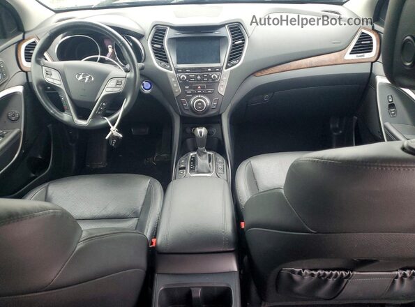 KM8SRDHF2HU237345 2017 HYUNDAI SANTA Blue Vista del salpicadero