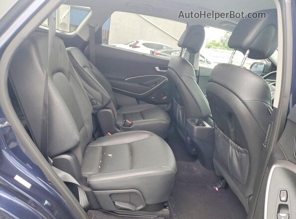 KM8SRDHF2HU237345 2017 HYUNDAI SANTA Blue Vista interior trasera