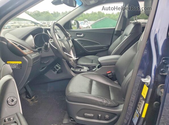 KM8SRDHF2HU237345 2017 HYUNDAI SANTA Blue Vista interior delantera