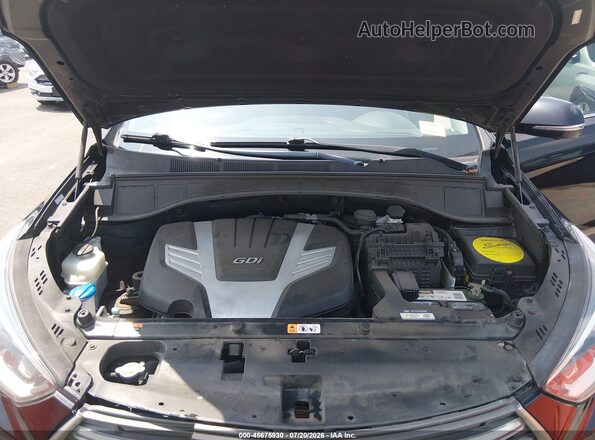 KM8SRDHF2HU254243 2017 HYUNDAI SANTA FE Black Հետևի տեսք