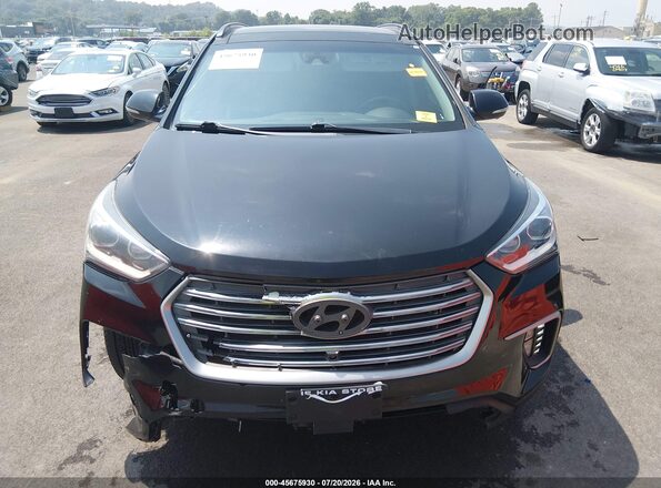KM8SRDHF2HU254243 2017 HYUNDAI SANTA FE Black Սարքավորումների վահանակի տեսք
