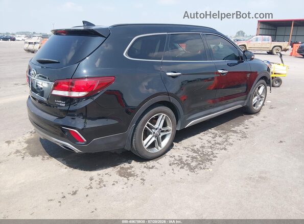 KM8SRDHF2HU254243 2017 HYUNDAI SANTA FE Black Հետևի աջ
