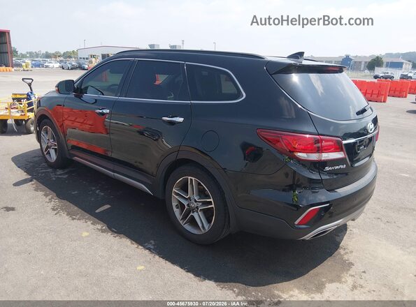 KM8SRDHF2HU254243 2017 HYUNDAI SANTA FE Black Հետևի ձախ