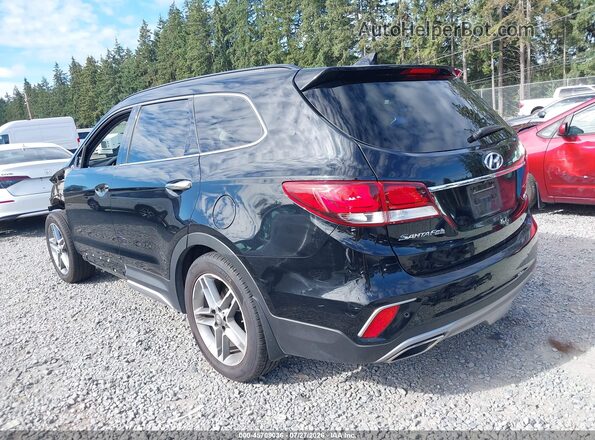KM8SRDHF6HU188053 2017 HYUNDAI SANTA FE Black Rear left