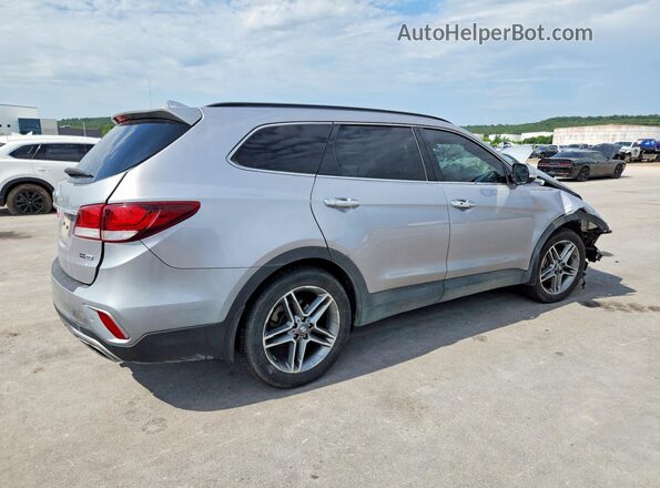 KM8SRDHF7HU229340 2017 HYUNDAI SANTA Серебряный Задняя правая четверть