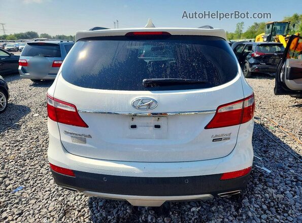 KM8SRDHF8GU134431 2016 HYUNDAI SANTA White Vista trasera