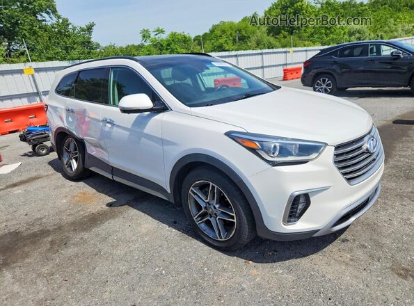 KM8SRDHF8HU189530 2017 HYUNDAI SANTA White Przód prawy