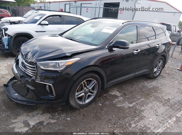 KM8SRDHF9HU214581 2017 HYUNDAI SANTA FE Black Передня ліва чверть