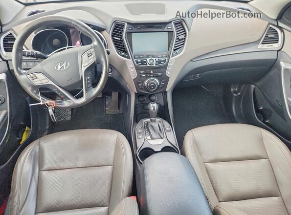 KM8SRDHFXGU159153 2016 HYUNDAI SANTA Silver Առջևի վահանակի տեսք