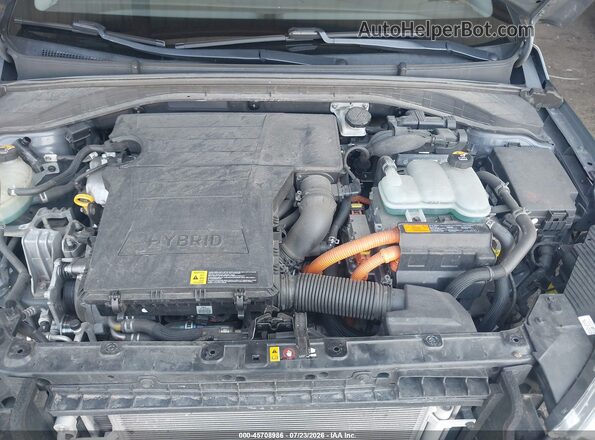 KMHC05LC0HU028803 2017 HYUNDAI IONIQ HYBRID Gray უკანა ხედი