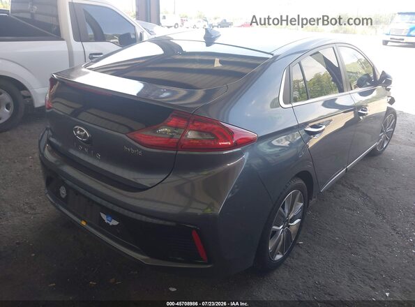 KMHC05LC0HU028803 2017 HYUNDAI IONIQ HYBRID Gray უკანა მარჯვენა