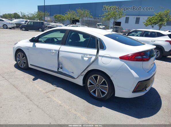 KMHC05LC1KU138394 2019 HYUNDAI IONIQ HYBRID Белый Задняя левая четверть
