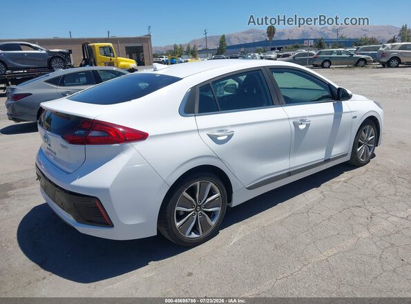 KMHC05LC1KU138394 2019 HYUNDAI IONIQ HYBRID Белый Задняя правая четверть