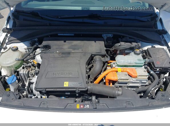 KMHC05LC1KU138394 2019 HYUNDAI IONIQ HYBRID Белый Вид сзади