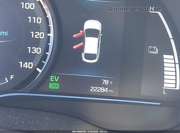 KMHC05LC1KU138394 2019 HYUNDAI IONIQ HYBRID Белый 