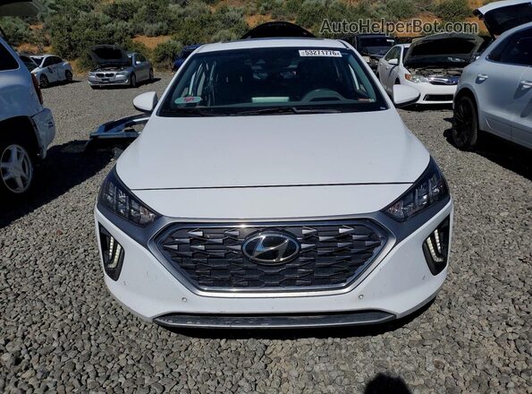 KMHC05LC3LU232522 2020 HYUNDAI IONIQ White Դիմացի տեսք