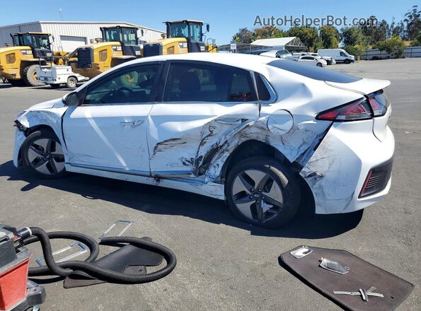 KMHC05LC3MU255283 2021 HYUNDAI IONIQ Белый Задняя левая четверть