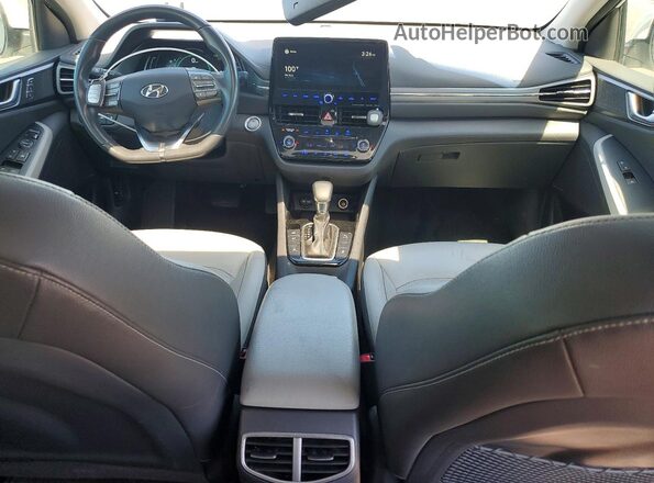 KMHC05LC3MU255283 2021 HYUNDAI IONIQ Белый Вид панели приборов