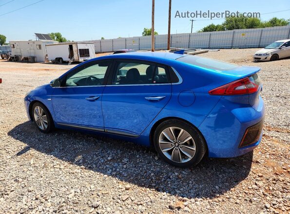 KMHC05LC5HU026688 2017 HYUNDAI IONIQ Blue Rear left