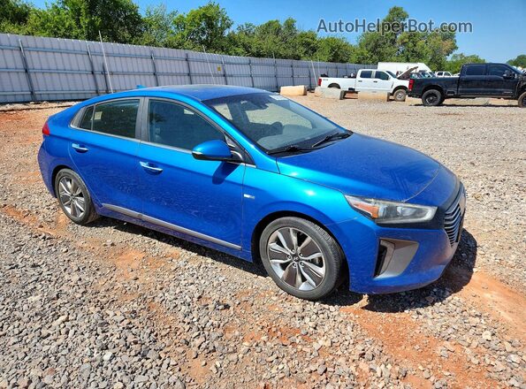 KMHC05LC5HU026688 2017 HYUNDAI IONIQ Blue Front right