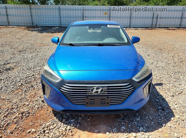 KMHC05LC5HU026688 2017 HYUNDAI IONIQ Blue Front view