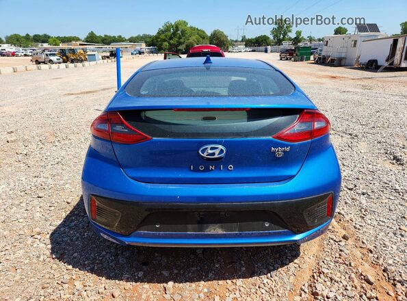 KMHC05LC5HU026688 2017 HYUNDAI IONIQ Blue Rear view