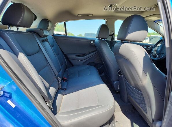 KMHC05LC5HU026688 2017 HYUNDAI IONIQ Blue Rear seats view