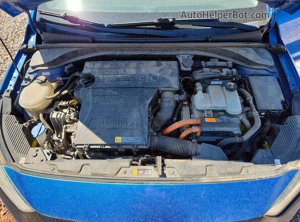 KMHC05LC5HU026688 2017 HYUNDAI IONIQ Blue Rear interior view