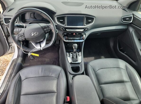 KMHC05LC5HU030871 2017 HYUNDAI IONIQ White წინა პანელის ხედი