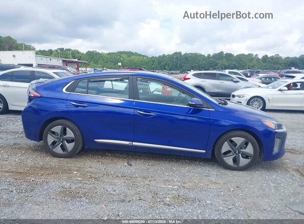 KMHC05LC5NU270255 2022 HYUNDAI IONIQ HYBRID Dark Blue Սալոնի հետևի տեսք