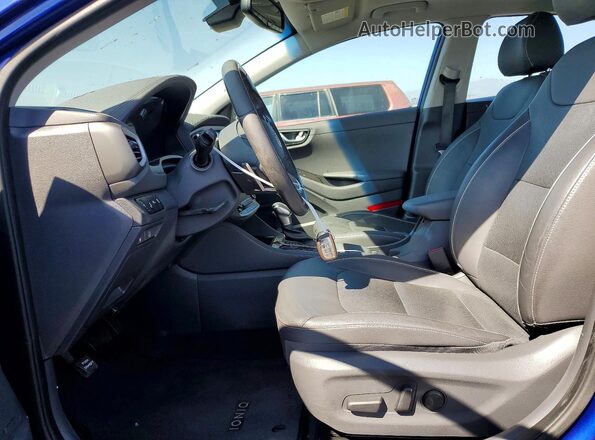 KMHC05LC6KU128041 2019 HYUNDAI IONIQ Blue Widok wnętrza z przodu