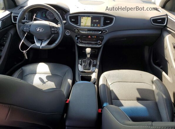 KMHC05LC6KU128041 2019 HYUNDAI IONIQ Blue Widok deski rozdzielczej