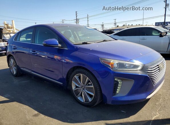 KMHC05LC6KU128041 2019 HYUNDAI IONIQ Blue Przód prawy