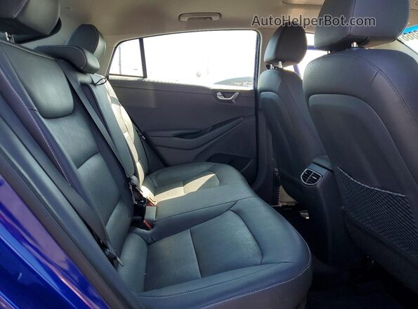 KMHC05LC6KU128041 2019 HYUNDAI IONIQ Blue Widok tylnych siedzeń