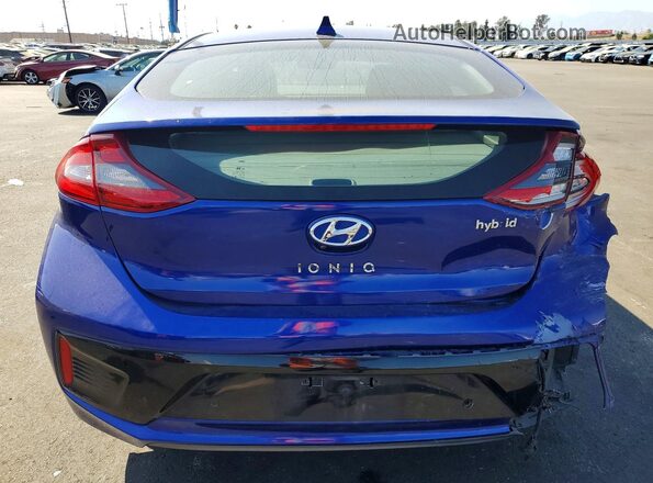 KMHC05LC6KU128041 2019 HYUNDAI IONIQ Blue Widok z tyłu