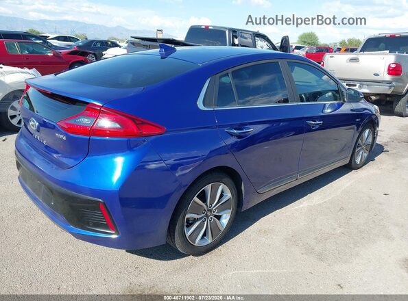 KMHC05LC7KU127979 2019 HYUNDAI IONIQ HYBRID Синий Задняя правая четверть