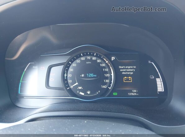 KMHC05LC7KU127979 2019 HYUNDAI IONIQ HYBRID Синий Вид задних сидений