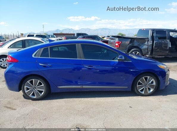 KMHC05LC7KU127979 2019 HYUNDAI IONIQ HYBRID Синий Вид задней части салона