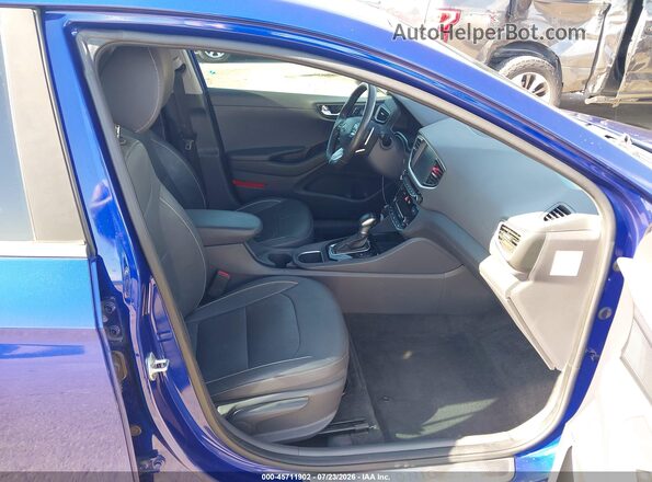 KMHC05LC7KU127979 2019 HYUNDAI IONIQ HYBRID Синий Вид салона спереди