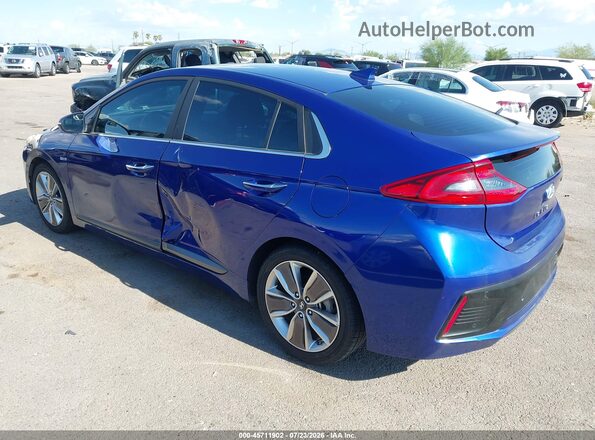 KMHC05LC7KU127979 2019 HYUNDAI IONIQ HYBRID Синий Задняя левая четверть