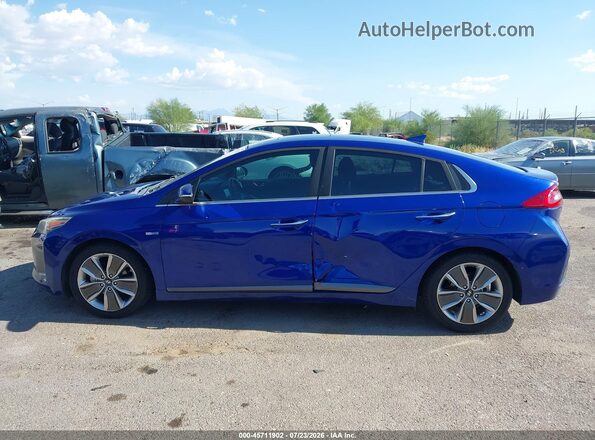 KMHC05LC7KU127979 2019 HYUNDAI IONIQ HYBRID Синий Панорамный вид салона 360°