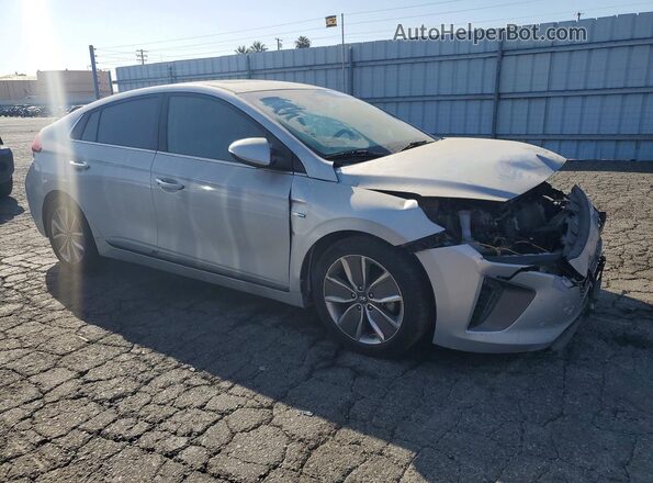 KMHC05LC9JU073812 2018 HYUNDAI IONIQ Silver Front right