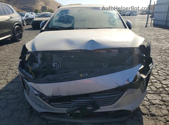 KMHC05LC9JU073812 2018 HYUNDAI IONIQ Silver Front view