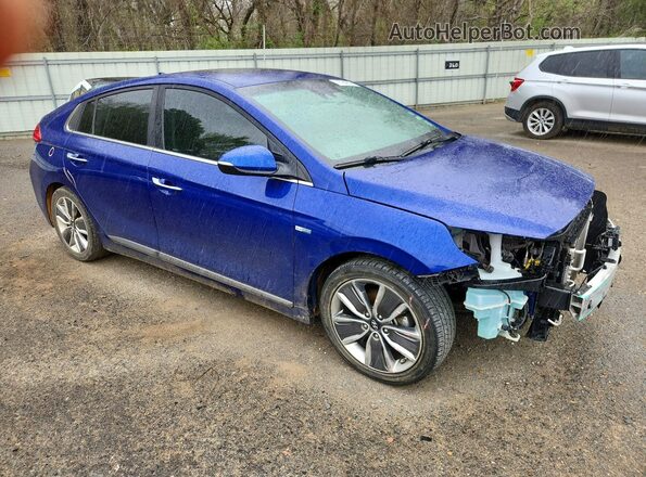 KMHC05LCXKU129595 2019 HYUNDAI IONIQ Blue წინა მარჯვენა