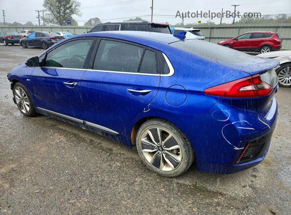 KMHC05LCXKU129595 2019 HYUNDAI IONIQ Blue უკანა მარცხენა