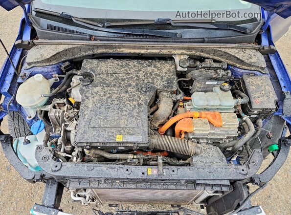 KMHC05LCXKU129595 2019 HYUNDAI IONIQ Blue უკანა სალონის ხედი