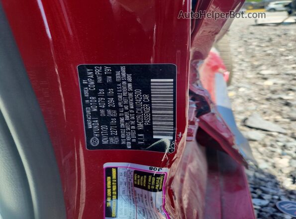 KMHC05LCXLU242500 2020 HYUNDAI IONIQ Red Engine compartment view